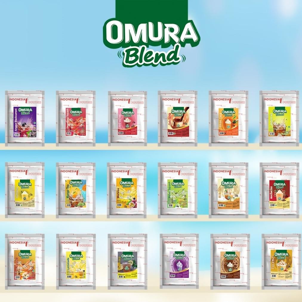 

{Salt} [Series] Omura Blend Bubuk Minuman Premium Aneka Rasa Mengandung Gula Instant Powder Drink Omura Powder 1 Kg / 1000 Gr Up15