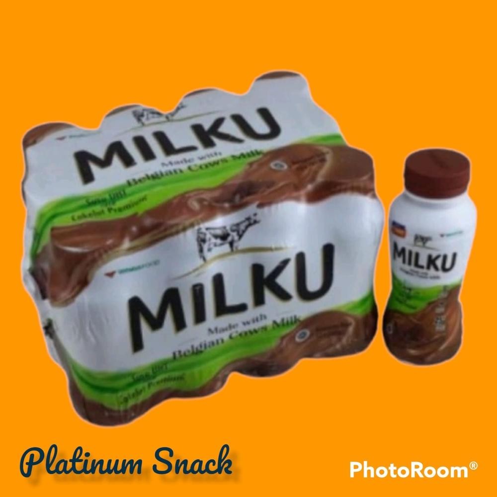 

MILKU Susu UHT | Susu Siap Minum Coklat | Strawberry Premium 12 Btl x 200 ML