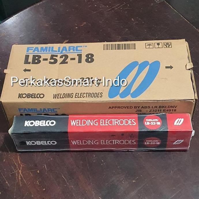 HRG DISKON KOBELCO lb-52-18 kawat las besi baja 4mm e7018 kobesteel harga per pack isi 5kg/electrode