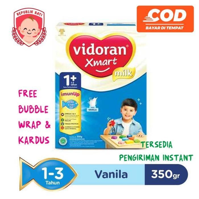 

Mb Vidoran Xmart 1+ Vanila Vanilla 350Gr Susu Formula Murah Free Dus Bubble