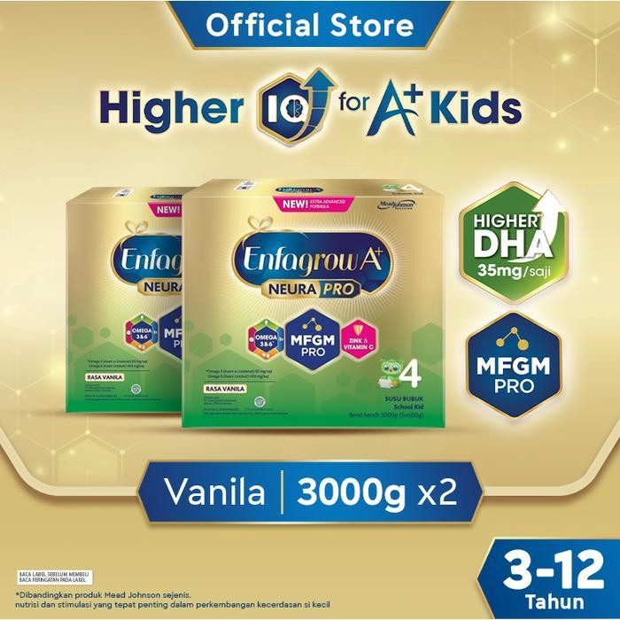

Enfagrow A+ 4 Susu Formula Vanila 3000G X 2