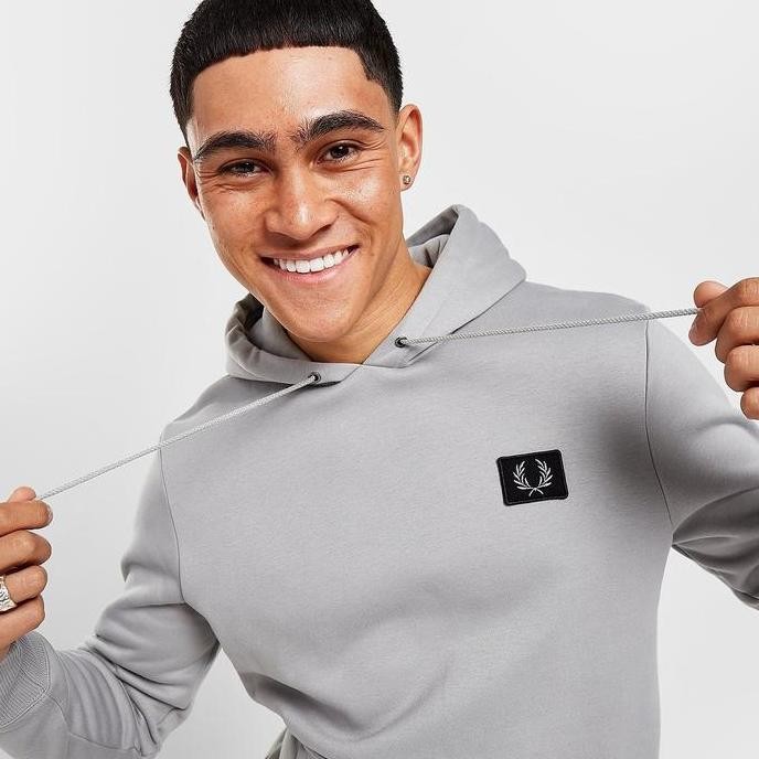 Fred Perry Badge Hoodie Limestone Original Co