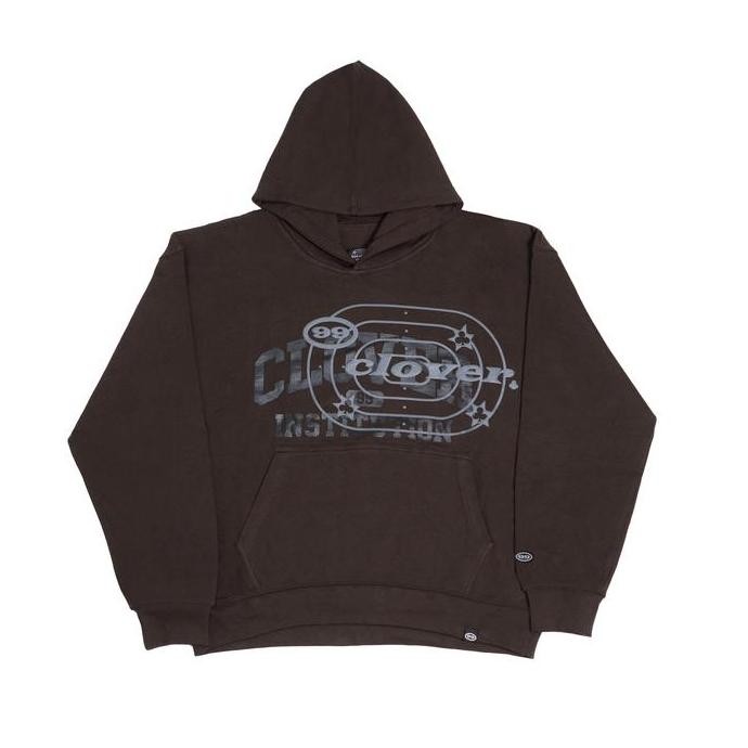 "University" Oversized Brown Hoodie 99Clover Co