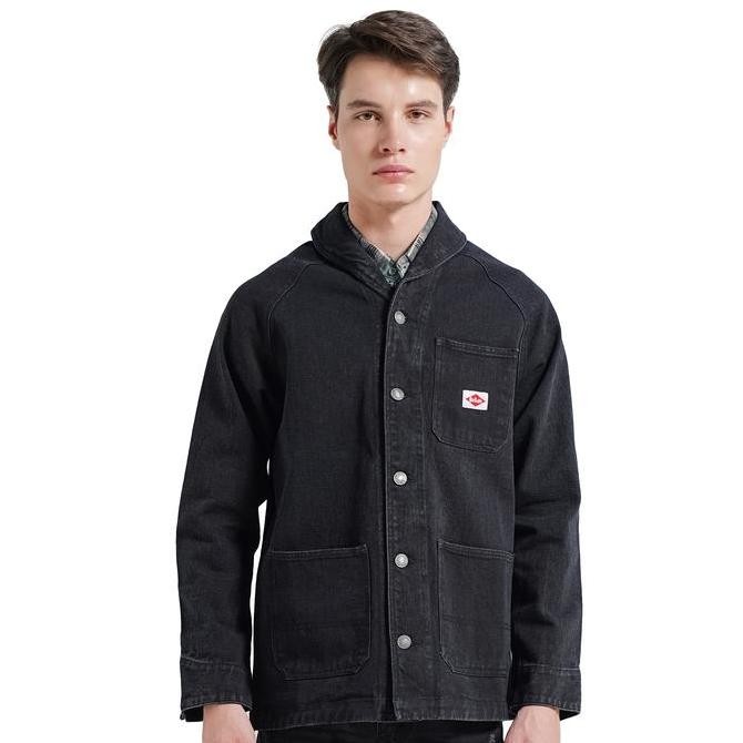 Lee Cooper Long Jacket Knox Rinse Black Co
