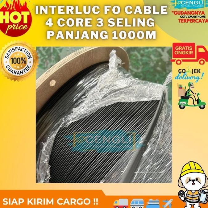 Kabel Fiber Optic 4 Core / Ftth Fiber Optic Cable New Stok