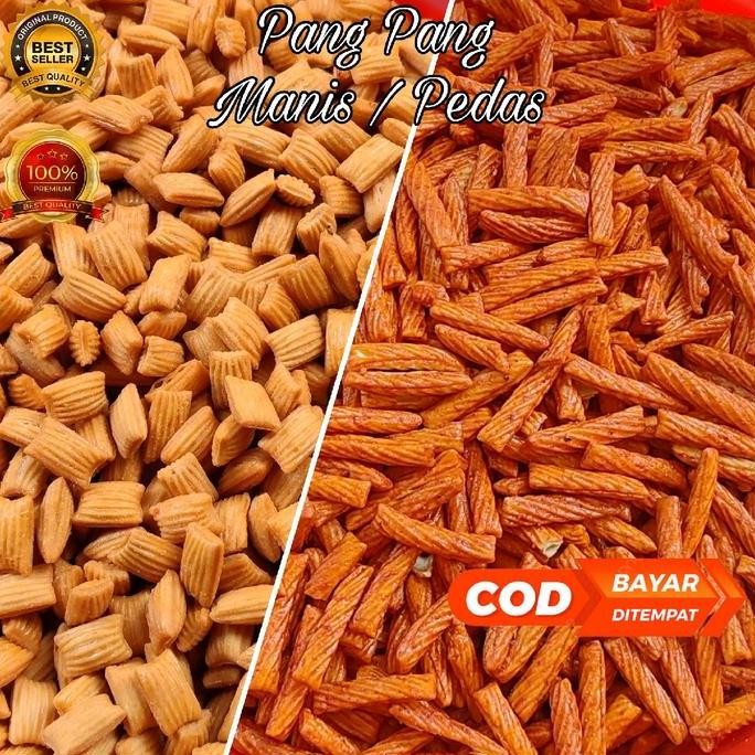 

1kg - Snack Pang Pang | Manis Bantal - Pedas Stik | Cemilan Makanan