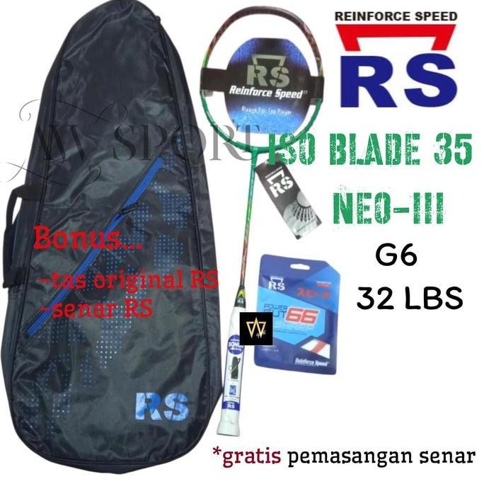 paling diminati] Raket Badminton RS Iso Blade 35 Neo-III G6