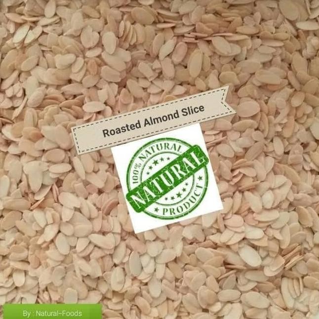 

roasted almond slice 1 kg (almond iris panggang) termurah
