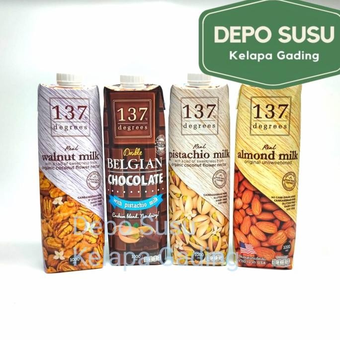 

137 degrees 1l almond milk walnut pistachio chocolate | 1000ml susu termurah