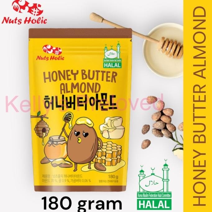 

nuts holic honey butter almond 180 gr | kacang almond lapis madu korea termurah