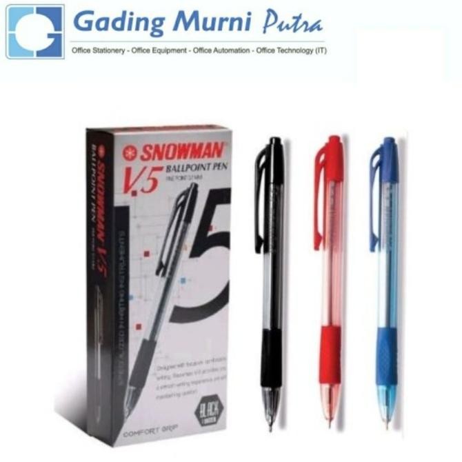 

Produk Baru!! Pulpen Bolpen Snowman V5 0.7 mm - Pack