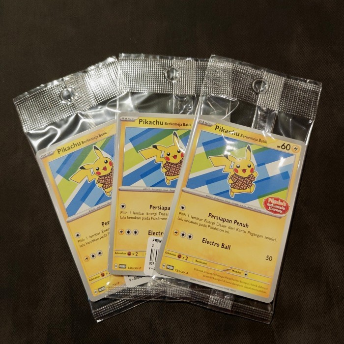 Pikachu Batik Staryu Indonesian Journey 155/SV-P. Pokemon TCG Indonesia