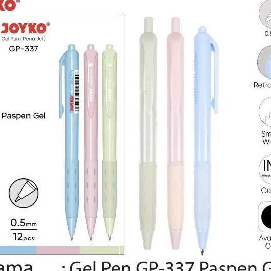 

Produk Baru!! Pulpen Gel Joyko GP-337 Paspen Gel (12pcs)
