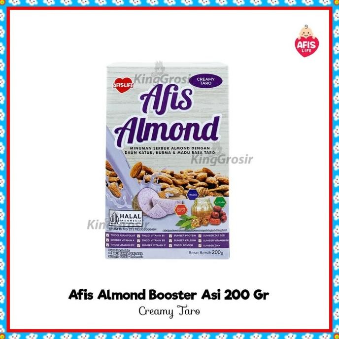 

afis life susu almond 200gr / asi booster ibu menyusui / pelancar asi termurah