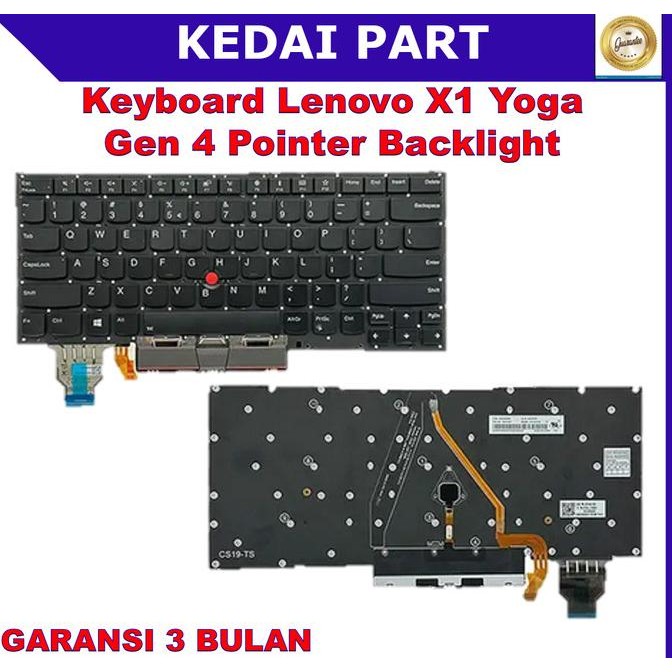 Keyboard Lenovo Thinkpad X1 Yoga Gen4 Gen 4 4th gen 20qf 20qg Pointer Backlight