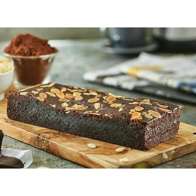 

brownies/bronis/brownis almond coklat panggang premium fudge termurah