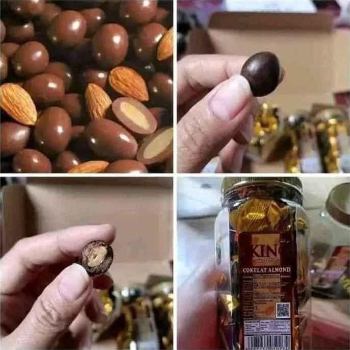 

coklat almond king / coklat musdalifah 1 toples termurah