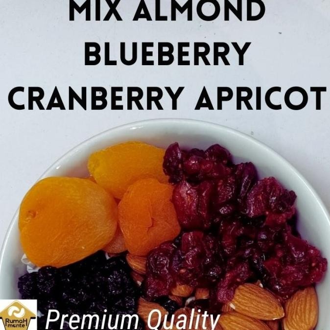 

mix almond panggang blueberry apricot cranberry 1kg termurah
