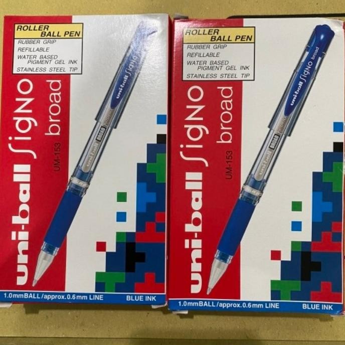 

Pulpen Uniball Signo Broad 1.0 Pen Uni Ball Signo Pigment Ink 12Pen Stok Terbatas