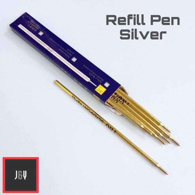 

Produk Baru!! REFILL PEN SILVER PULPEN POLA ISI 12 PCS