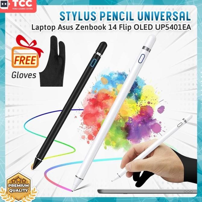 Ready Pencil Laptop Asus Zenbook 14 Flip Up5401Ea Touchscreen Stylus Pen