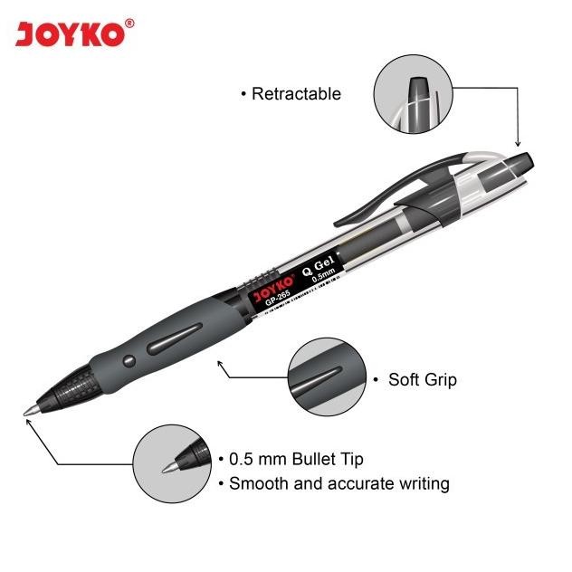 

Produk Baru!! GEL PEN-GP265-Q GEL-BLACK-JOYKO-PULPEN