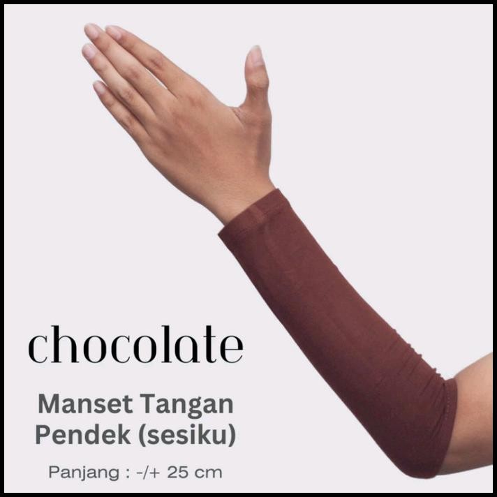 Harga Termurah Manset Tangan Wanita Pria Hijab Pendek Siku Premium Muslim Bahan Rayon Best Seller