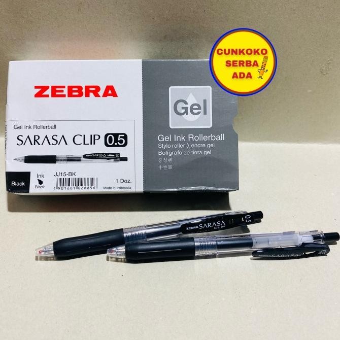 

Pulpen Zebra Sarasa Clip 0,5 Mm ( Tinta Hitam ) / 1 Box Isi 12 Pcs Stok Terbatas