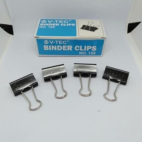 

sale! binder clip v-tec penjepit kertas no 155 isi 12 lusin
