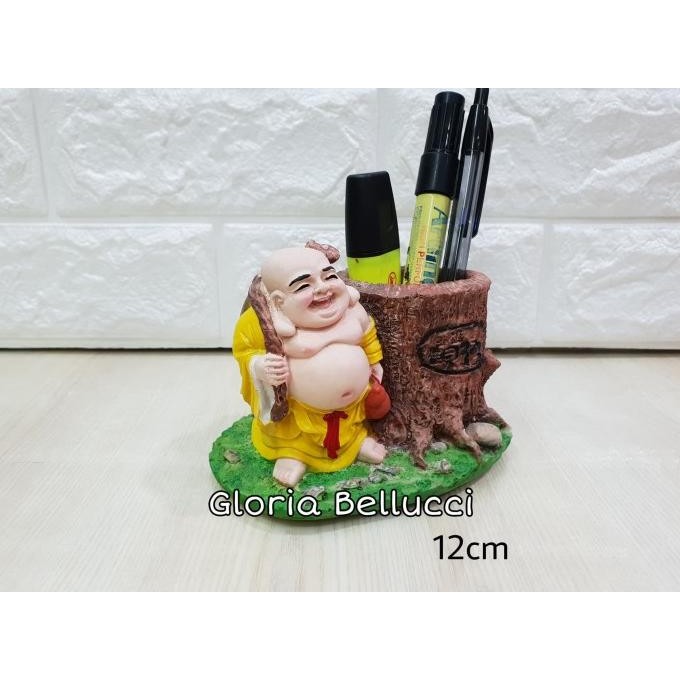 

Pajangan Dewa Julaihut Buddha Maitreya Tempat Pulpen Pensil Stok Terbatas