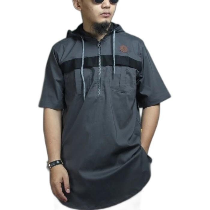New 100% Originalll Kurta Hoodie Pendek Al Amwa Zipper Katun Garmen Terbaru Best Quality Asli 100% O