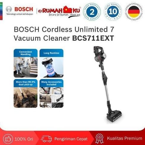 BOSCH CORDLESS VACUUM CLEANER UNLIMITED 7 BCS711EXT