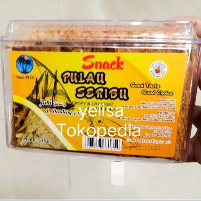 

Snack Pulau Seribu Juhi Garing & Dendeng Juhi Toples 175gr