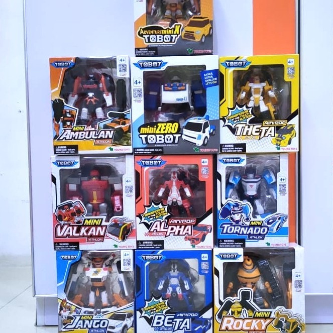 Murah TOBOT AMBULAN ATHLON MINI - mainan robot berubah mobil Non COD