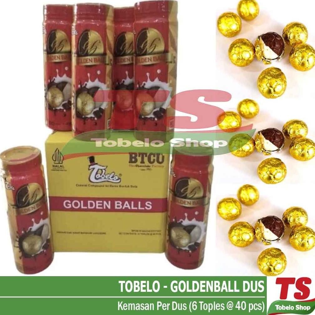 

ang TOBELO GOLDEN BALLS DUS (isi 6 toples) / COKLAT TOBELO GOLDEN BALL