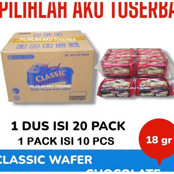 

Hong Guan Wafer Claic Chocolate 18 Gr 1 Du