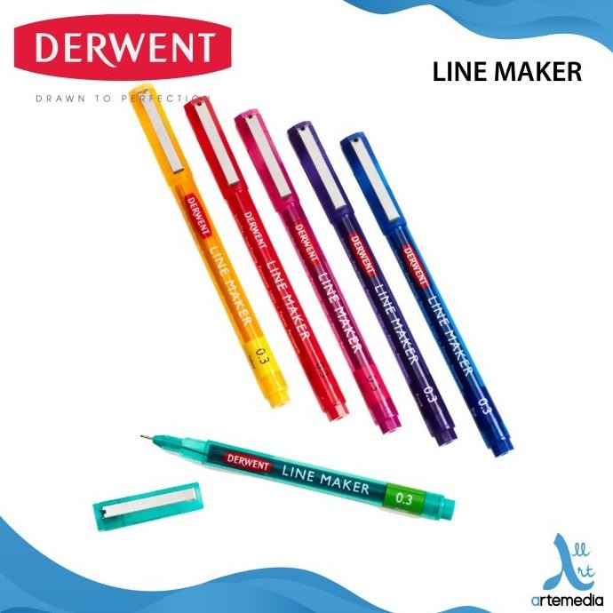 

Produk Baru!! Drawing Pen Derwent Line Maker Pigment Ink Pulpen Gambar