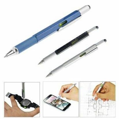 

Produk Baru!! Stylus Multifunctin Ruler Level Screwdriver / Pulpen Multifungsi