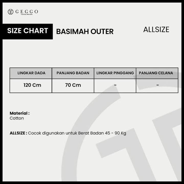 Best Seller Geggo Woman - Basimah Outer / Kemeja Wanita / Atasan Wanita / Top Dress / Atasan Kemeja 