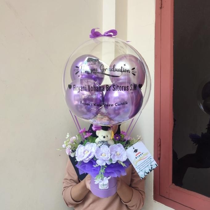 Buket Balon Bunga Buket Balon Small Boneka Mini