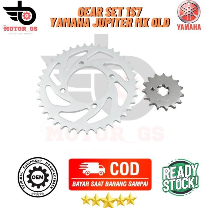 Rantai Gearset Motor Yamaha Jupiter Mx 135 Old Gear Set Yamaha - 1S7 Original