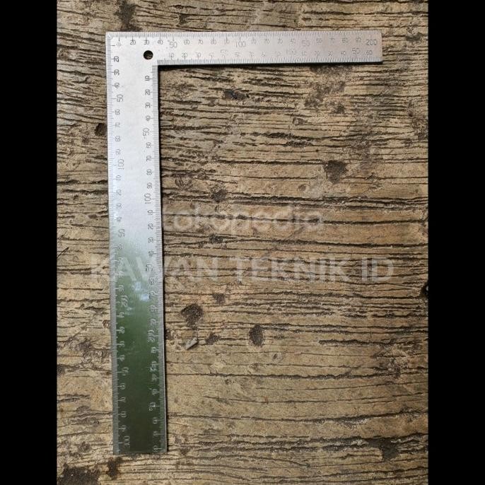 

Promo PENGGARIS SIKU METER 12" 30X20cm RULLER ANGLE STAINLESS STEEL 300x200 COD