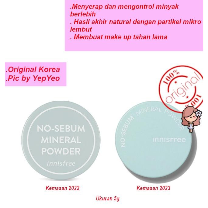 

BARU INNISFREE NO SEBUM MINERAL POWDER 5GR