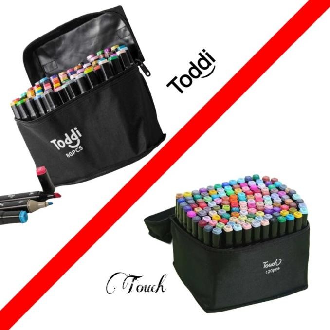

Spidol Warna Toddi 2 in 1 Fine Art Brush Sketch Marker Drawing Set 1.0 and 7.0mm Termurah