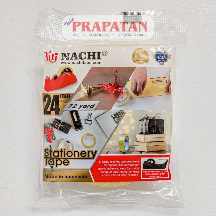 

Selotip / Isolasi / Stationery Tape Nachi 24 mm x 72 yard
