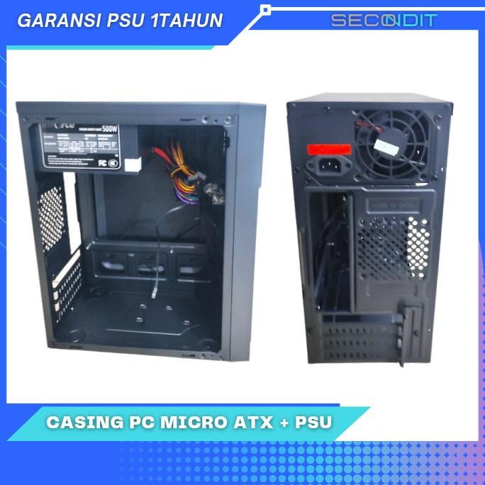 Casing Pc Mini Micro Atx Psu 500W Casing Komputer Standart Garansi