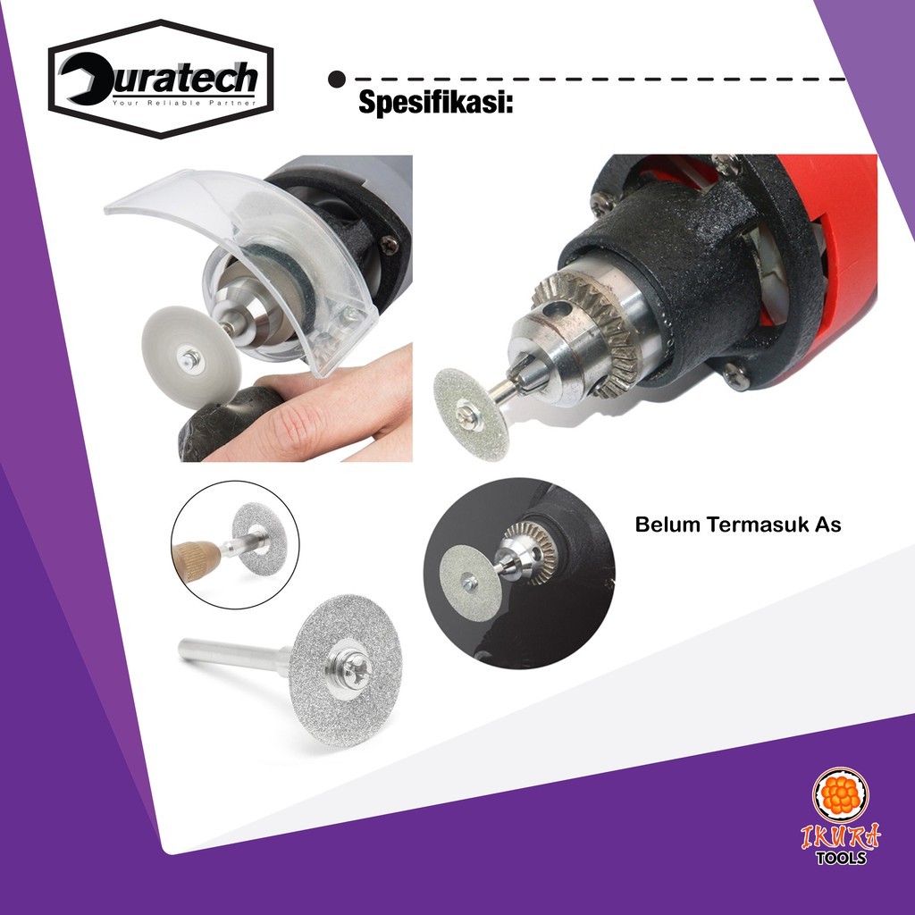 Diamond Cutting 25mm / Mini Gerinda potong Diamond / Mata mini gerinda kaca batu kerajinan tangan