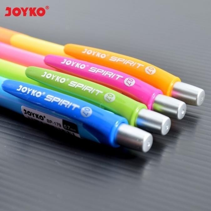 

Produk Baru!! Ball Pen / Pulpen / Pena Joyko BP-179 / Spirit / 0.7 mm 1Pack / 12Pcs