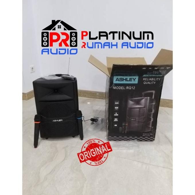 Speaker Portable Meeting Wireless ASHLEY RQ12 / RQ-12(12inch)ORIGINAL Terlaris