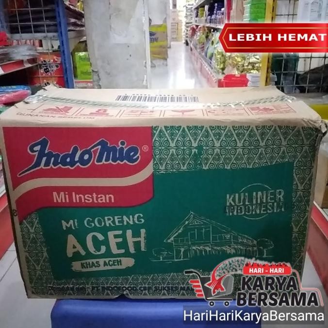 

Terlaris Mie Instan Indomie Mie Goreng Aceh Isi 40 Pcs X 90Gr - Per Karton Ready Stok
